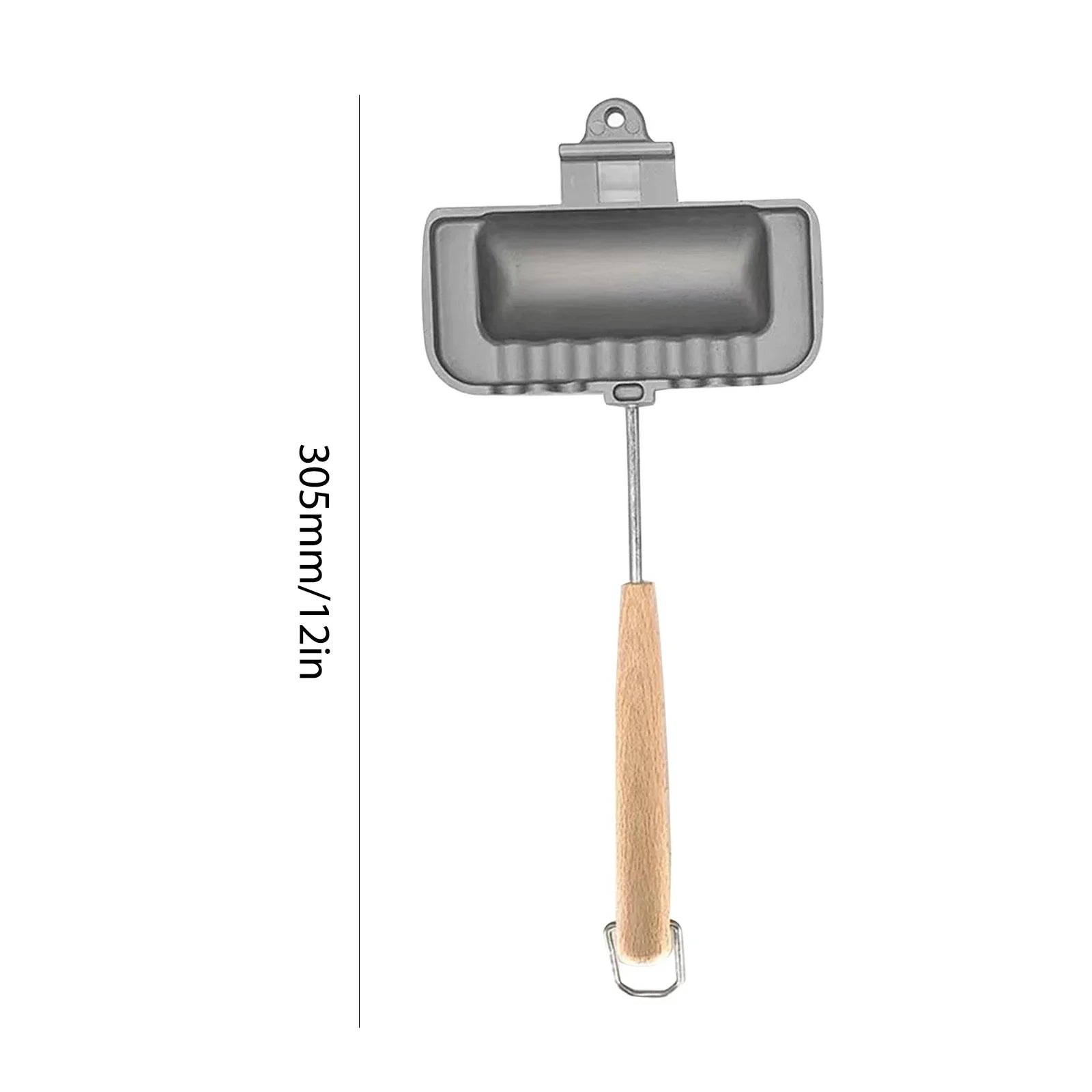 Compact Double-Sided Non-Stick Hot Dog Toaster & Sandwich Maker Pan