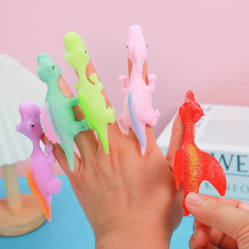 1 jouet catapulte à doigts de dinosaure TPR