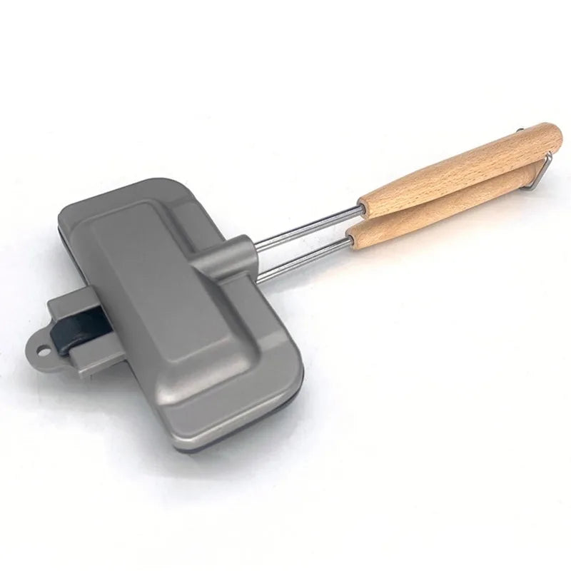 Compact Double-Sided Non-Stick Hot Dog Toaster & Sandwich Maker Pan